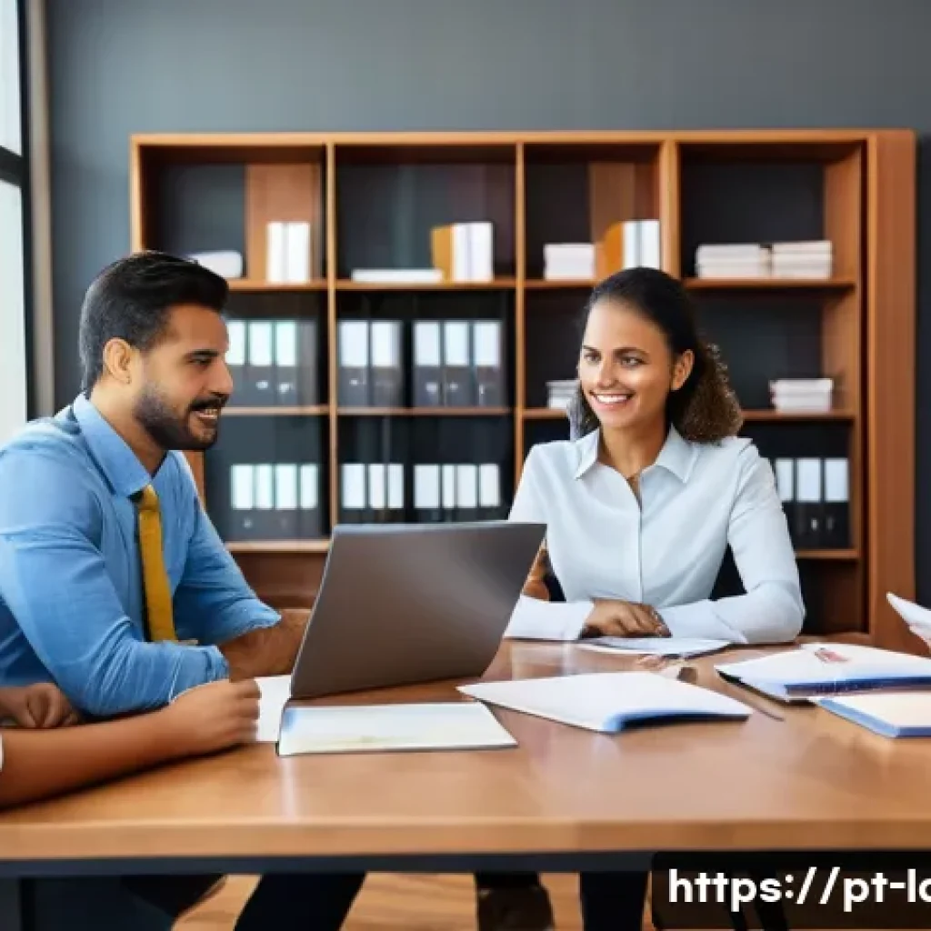 노무사와 중소기업 HR 컨설팅 - A professional small business office environment in Brazil, showing a diverse team of employees and ...